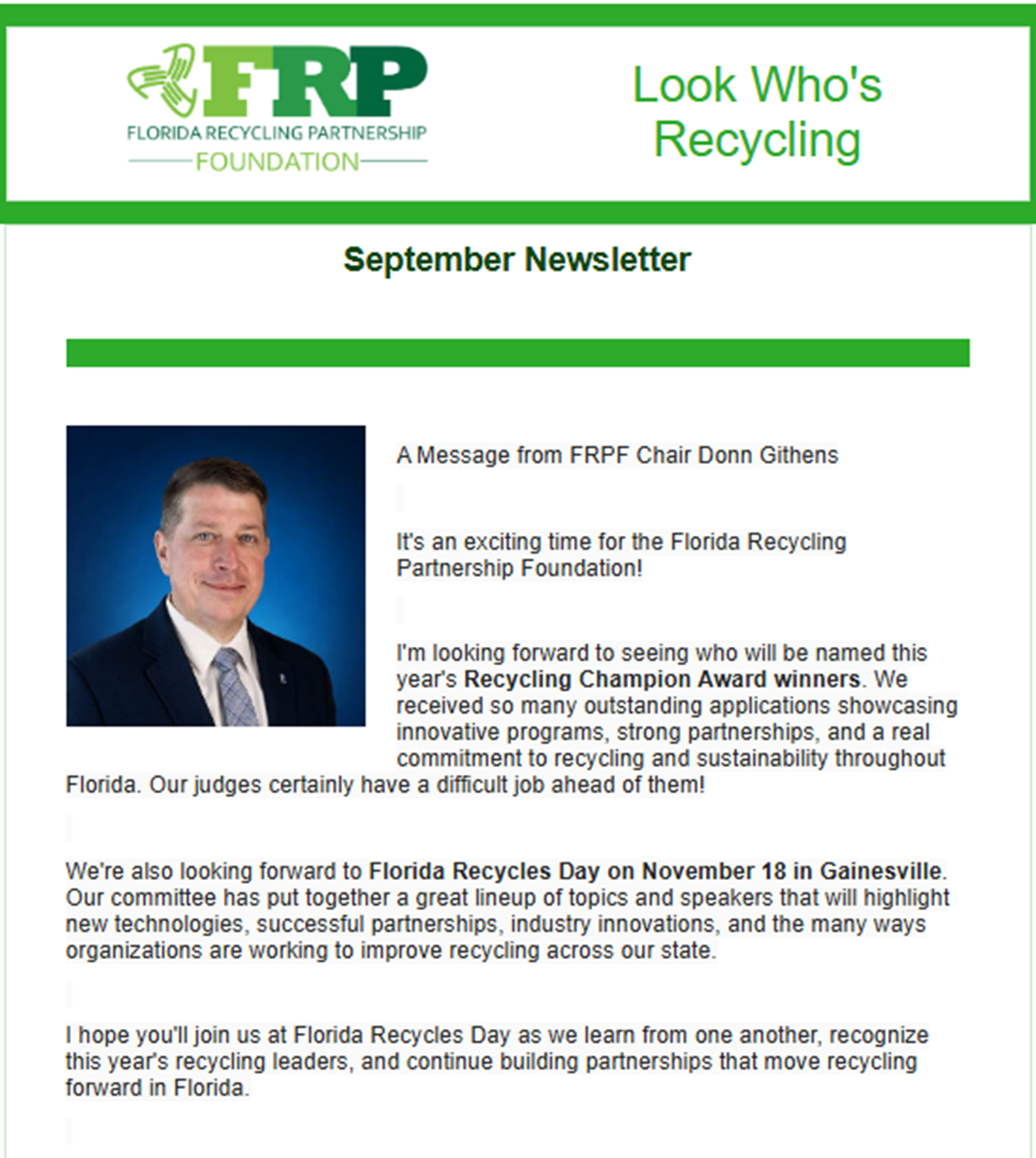 September Newsletter